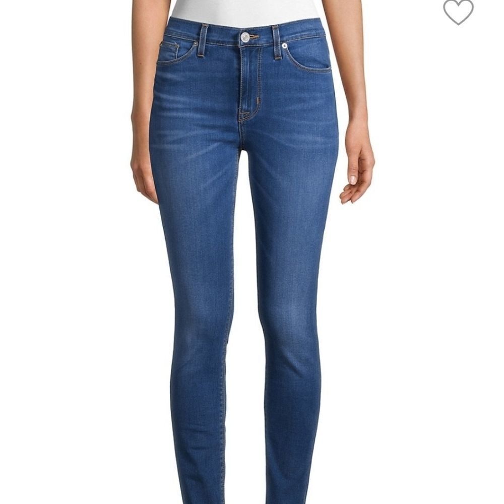 Hudson mid rise ankle "natalie" skinny jeans